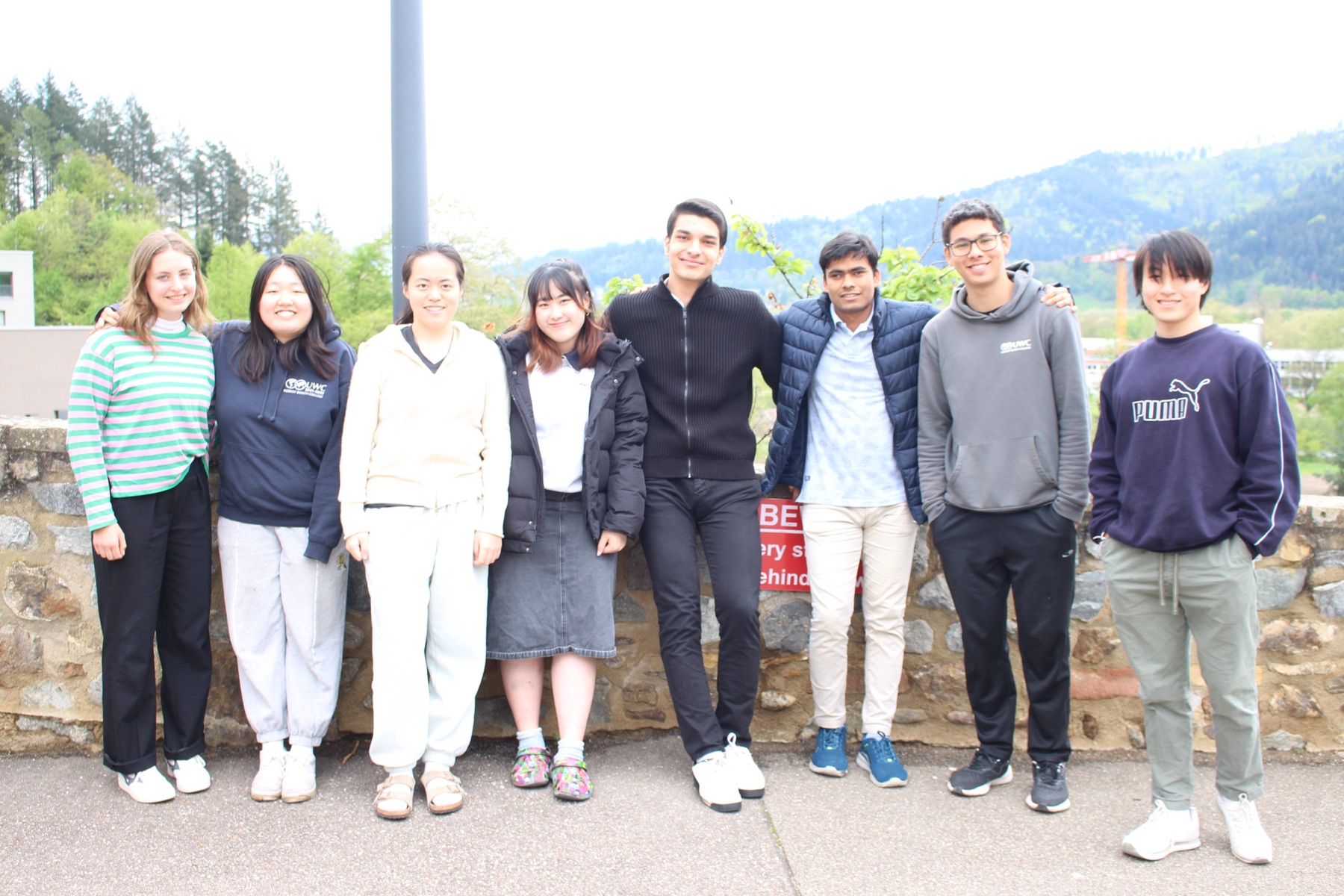 English2Success team standing together outdoors